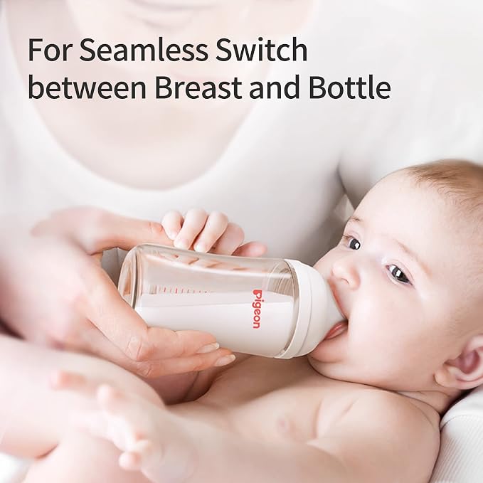 Pigeon Silicone Nipple with Latch-On Line, Natural Feel, 3+ Months - Image 2