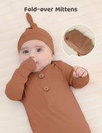 PATPAT Baby Sleeper Gown with Bamboo Viscose - Image 3