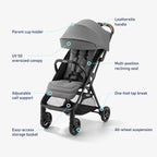 Graco Ready2Jet Compact Stroller – Overhead Friendly Compact Travel Stroller - Image 6