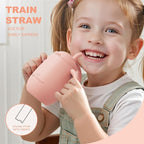 Cuddle Campus Pack of 2 Silicone Baby Training Cup, Shatterproof Toddler Sippy - Image 5