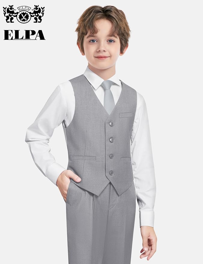 ELPA ELPA Boys' Formal Suit Set, - Image 5