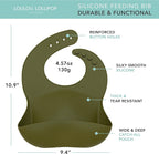 Loulou Lollipop Soft, Waterproof Silicone Feeding Bib - Image 2