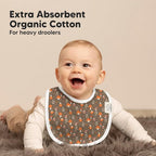 8-Pack Organic Baby Bibs for Boys, Girls - Image 5