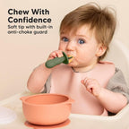 KeaBabies 4-Pack Silicone Baby Spoons and Forks Set - Image 4