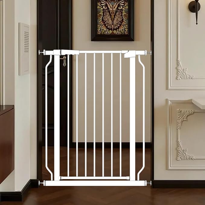 Extra Tall 40.55" Gate, 29.92-33.46" Extra Tall and Wide Dog Gate, Extra Wide by Foreng