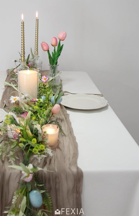 FEXIA 3 Pack Nude Table Runner 35x120 Inches - Image 6