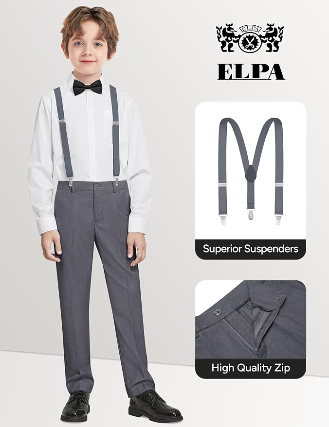 ELPA ELPA Boys' Formal Suit Set, - Image 4