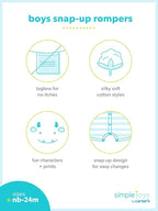 Simple Joys by Carter's Baby Neutral 2-Pack Cotton Footed Sleep and Play - Image 6