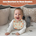 Muslin Baby Bibs, Pure cotton absorbent and breathable, suitable - Image 7