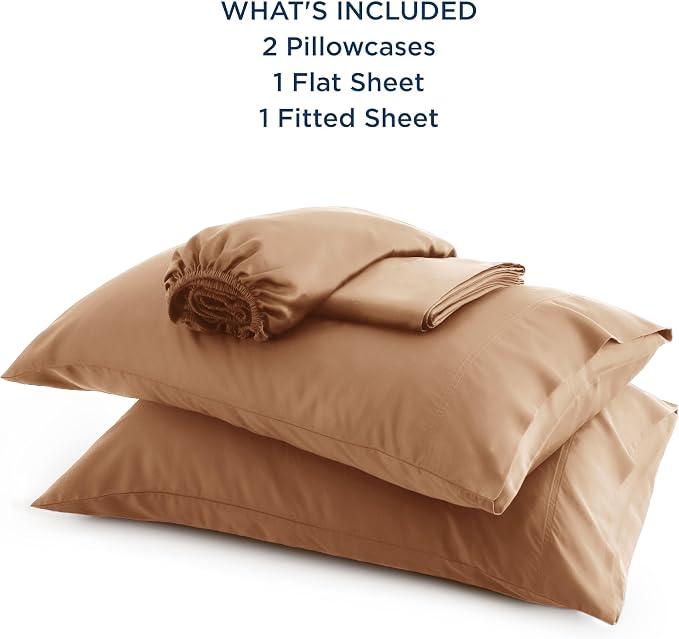 Bedsure Queen Sheet Set, Rayon Derived from Bamboo, Cooling Sheets, Breathable - Image 6