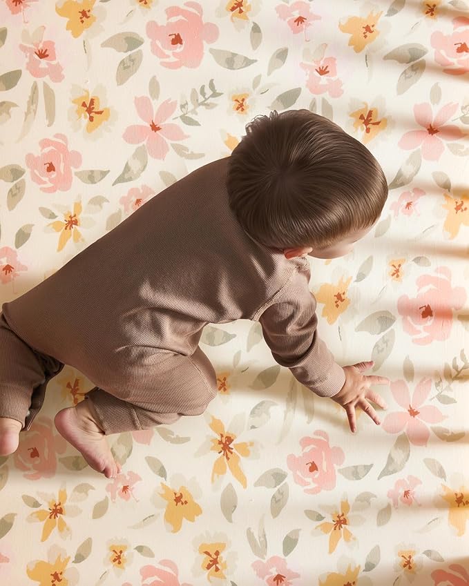 Baby Crib Sheets for Boys Girls, Breathable Soft Microfiber Baby Sheet Pink - Image 6