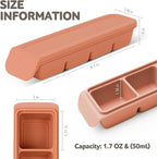 Silicone Freezer Trays with Lid, 1.7oz 4 Section - Image 6