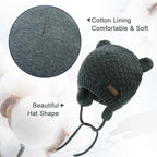 XIAOHAWANG Baby Hat Cute Bear Toddler Earflap Beanie Warm - Image 5