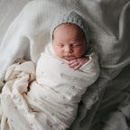 mushie Muslin Baby Swaddle Blanket | 100% Organic Cotton - Image 3
