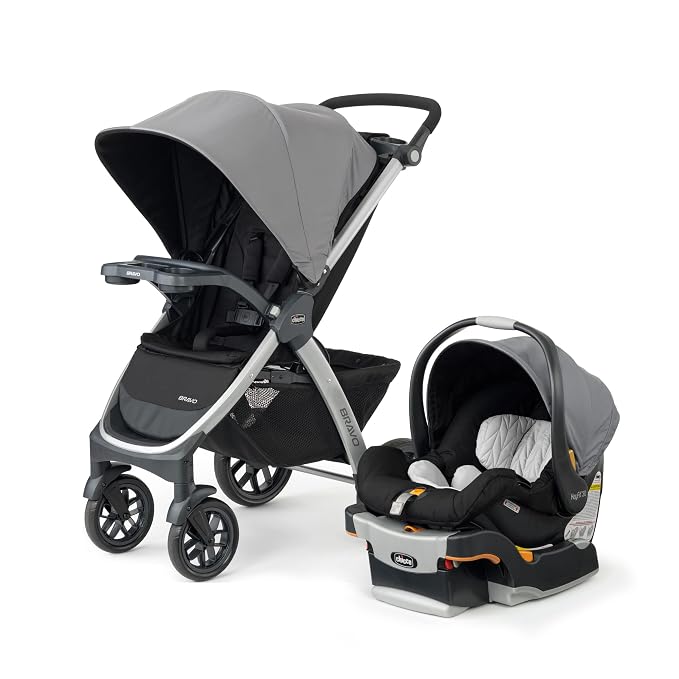 Chicco Bravo 3-in-1 Trio Travel System, Bravo Quick-Fold Stroller by ChiccoUSA