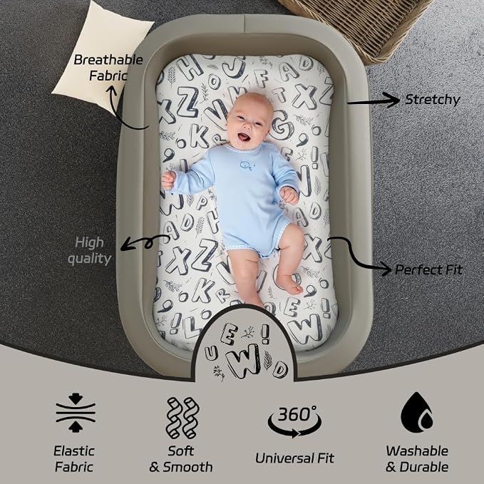 4 Pack Breathable Bassinet Sheets - Image 5
