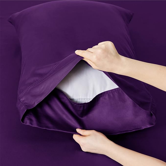 Bedsure Cooling Sheets Twin XL, Rayon Derived from Bamboo, Breathable & Soft - Image 5