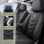 Leather Car Seat Covers Fit for LR Range Rover Evoque 2019-2025, 5 Seater - Image 2
