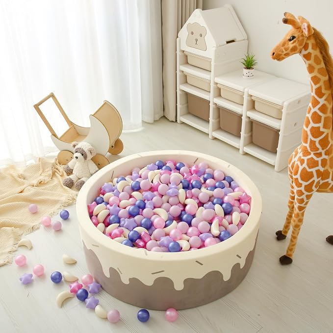 GOGOSO Ball Pit Balls Stars Moon Shapes Plastic Pitballs - Image 8