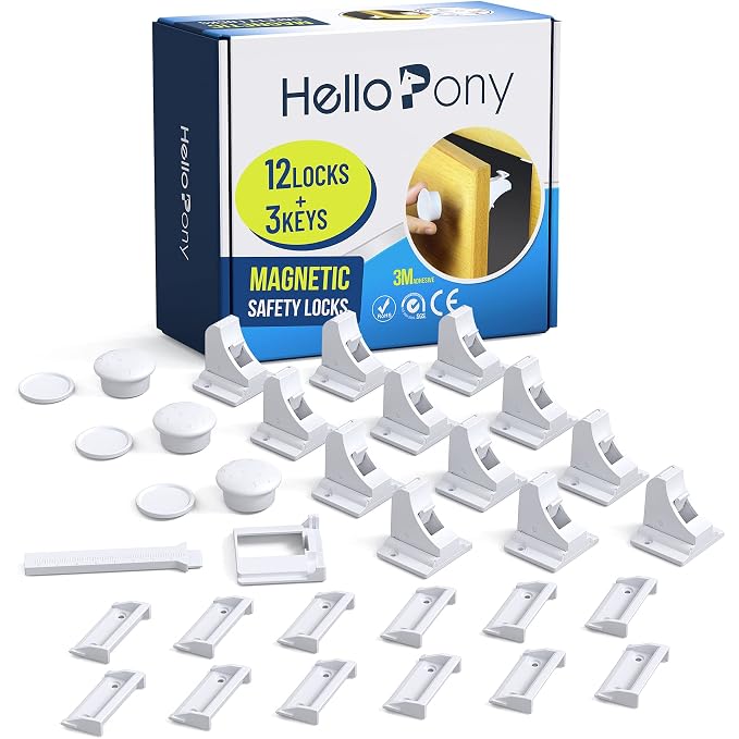 Upgraded Baby Proofing Magnetic Safety Locks by HelloPony