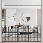 WAOWAO Triple Lock Baby Gate Extra Wide 72.04-76.77" Pressure Mounted Walk by WAOWAOBABYSAFETYPRODUCTS