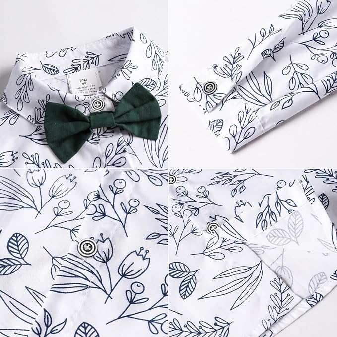 ARTMINE Toddler Boy Clothes Suit Gentleman Wedding Outfits, Formal Dress - Image 3
