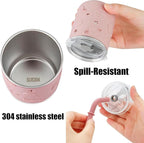 PandaEar Stainless Steel Baby Feeding Set | 2 Divided Suction Plates, 2 - Image 4