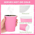 URATOT 60 Pieces 9 Ounce Pink Paper Cups Gradient Color Disposable Coffee Party - Image 3