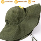 HONGTEYA Baby Sun Hat Toddler Girl Beach Hat Adjustable Outdoor Summer Hat UPF - Image 5