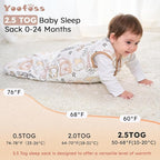 Yoofoss Baby Sleep Sack 0-6 Months, TOG 2.5 Baby Wearable Blanket - Image 3