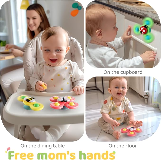 ALASOU 3PCS Suction Cup Spinner Toys - Image 5