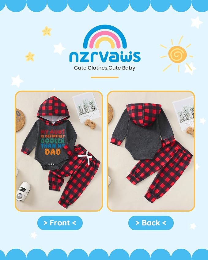 NZRVAWS Newborn Baby Boy Clothes Infant Boy Clothing Hoodie Sweatshirt Long - Image 3