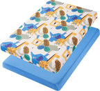 TILLYOU Mini Crib Sheets Fitted 2 Pack, Pack and Play Sheets - Image 7