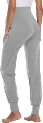 AMPOSH Women's Maternity Pants Stretchy Lounge Workout Pants Casual Loose Comfy - Image 4