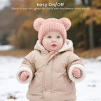 Konssy 2 Pack Baby Winter Hat - Image 7