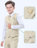 A&J DESIGN Boys 7-Piece Formal Suit Ring Bearer Outfit - Image 4