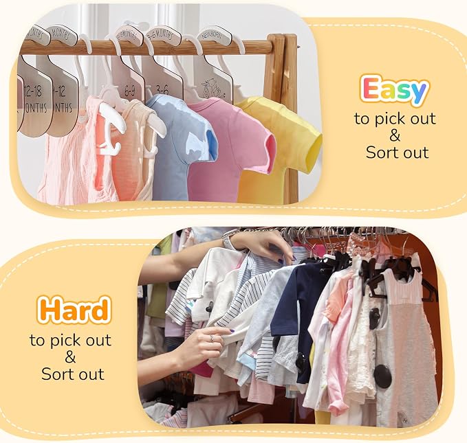 Hsei 30 Packs Baby Hangers for Nursery Closet - Image 5