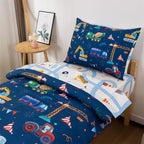 NTBED 4 Pieces Construction Truck Toddler Bedding Set - Image 3