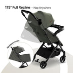 Mompush Lithe V2 Lightweight Travel Stroller, Compact Foldable Baby Stroller - Image 9