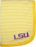 Creative Knitwear LSU Tigers Striped Baby Blanket by CollegeBaby