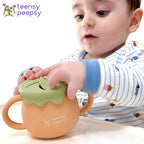 Honey Jar Pot 3-in-1 Silicone Training Cup 8.5oz, Baby Sippy Cup - Image 4