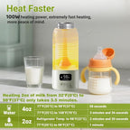 Portable Milk Warmer, 17oz Large Capacity Bottle Warmer - Image 4