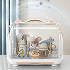 Baby Bottle Drying Rack Storage, Nursing Bottle Storage Box Organizer - Image 4