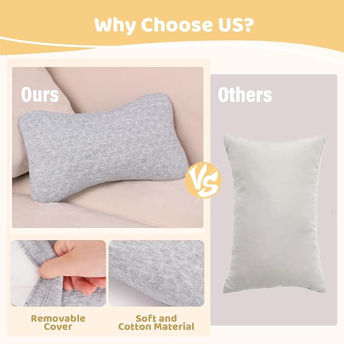 vocheer Small Pillows for Sleeping, Tiny Pillows for Neck, Lumbar and Knee - Image 3