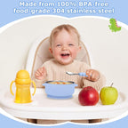 2 Pack Stainless Steel Baby Bowls - Image 3