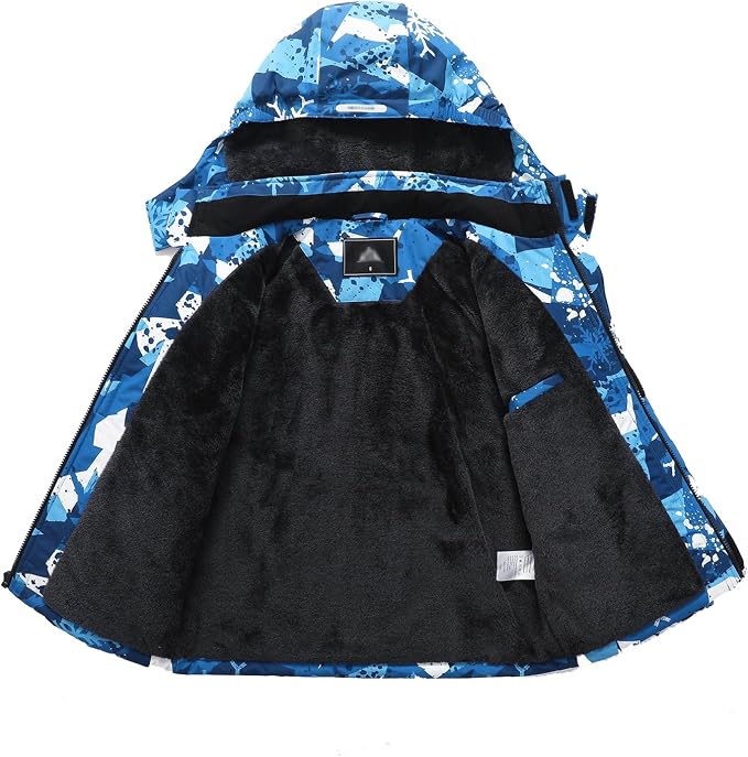 Kid's Ski Jacket Waterproof Winter Coat Boy's and Girl's Fleece Snowboarding - Image 5