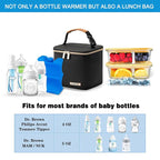 Insulated Bottle Bag with Ice Pack Fits 4 Large Baby Bottles Up to 5 Ounce - Image 2