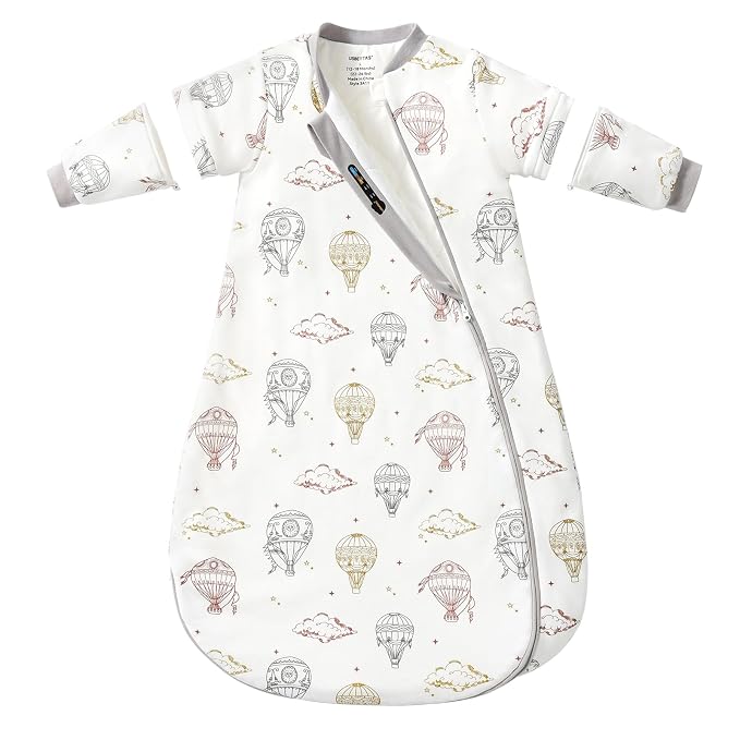 Baby Sleep Sack 18-24 Months, Cotton Detachable Long Sleeve Sleep Sack by usbettas