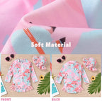 Aalizzwell Baby Girls Long Sleeve One Piece Swimsuit - Image 3