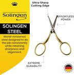 CS06 Professional Hypoallergenic Gold Plated Rounded Safety Tip Scissors - Image 5